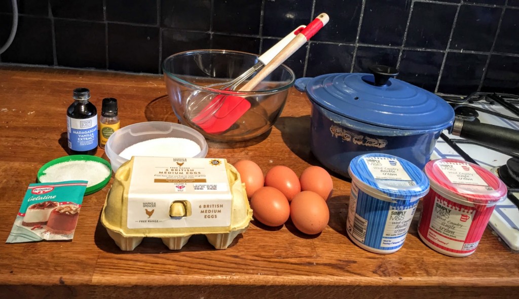 Egg custard ingredients